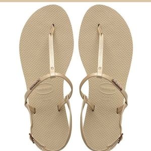 COPY - Havaianas YOU RIO Sand/Gold Slingback Flip Flop Sandals Women’s Size 7/8